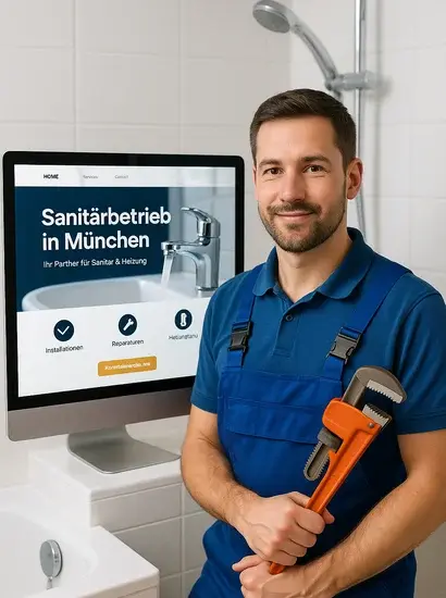 Moderne Sanitär Homepage in München – Webdesign & SEO