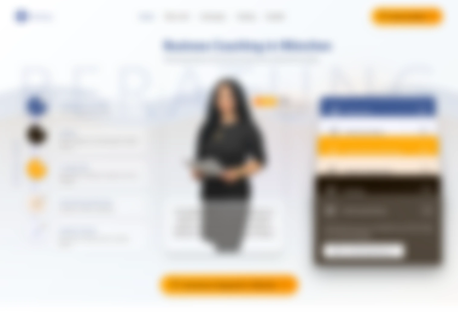 Vorschau einer anonymisierten Website für Consulting und Training