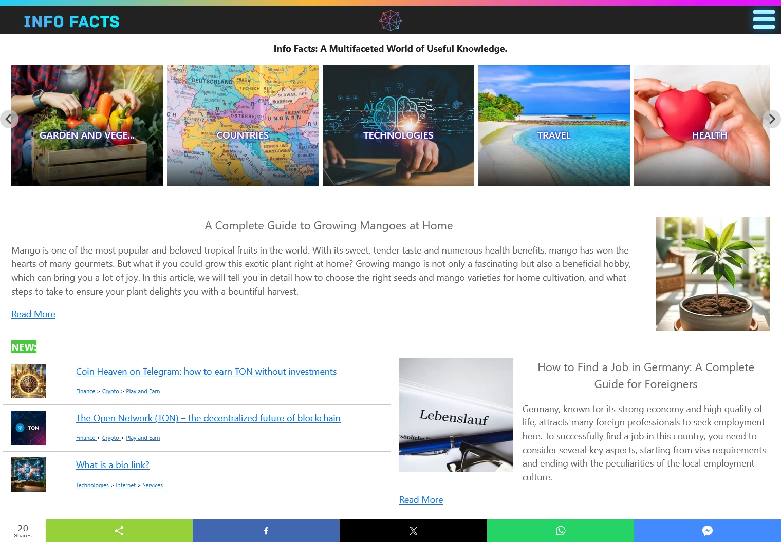 Startseite von info-facts.net